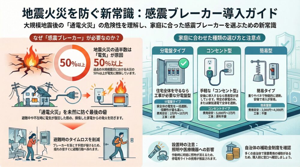 感震ブレーカーの設置例
